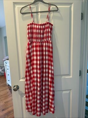 NWT LOFT red picnic dress size 4